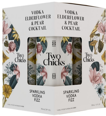 Two Chicks Sparkling Vodka Fizz Elderflower & Pear Cocktail