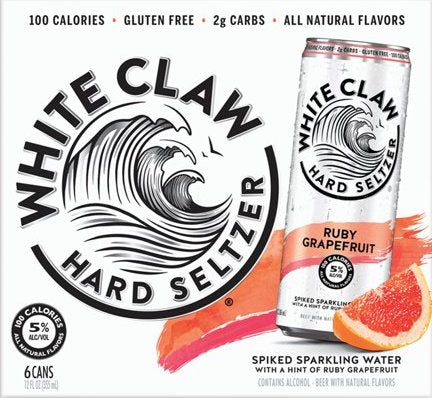 White Claw Hard Seltzer Ruby Grapefruit